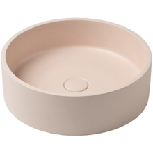 Concrete Smooth 390mm Round Above Counter Basin